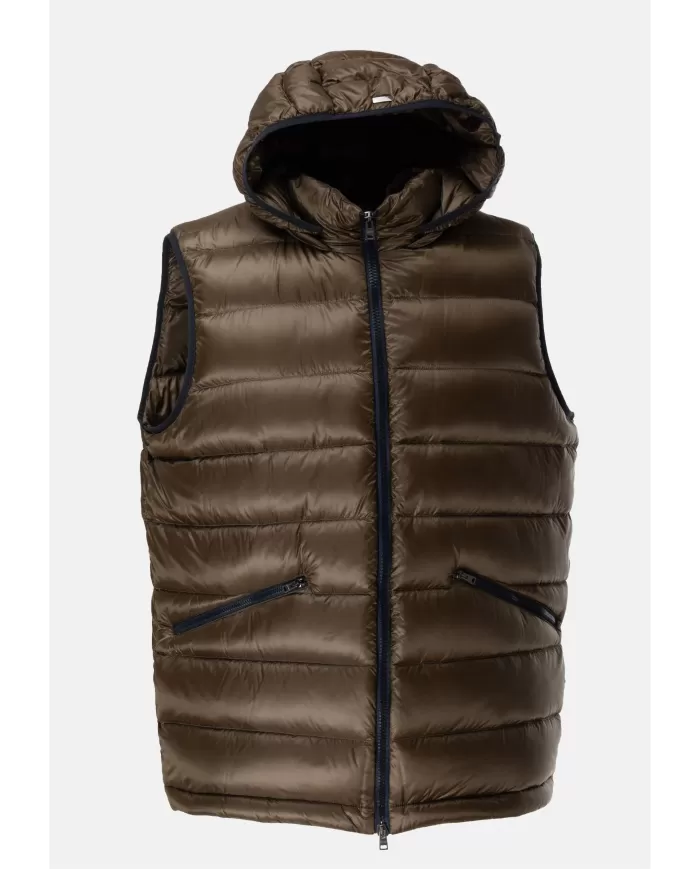 Andriani HERNO Gilet uomo con cappuccio Militare PI001300U 12020Z.7740