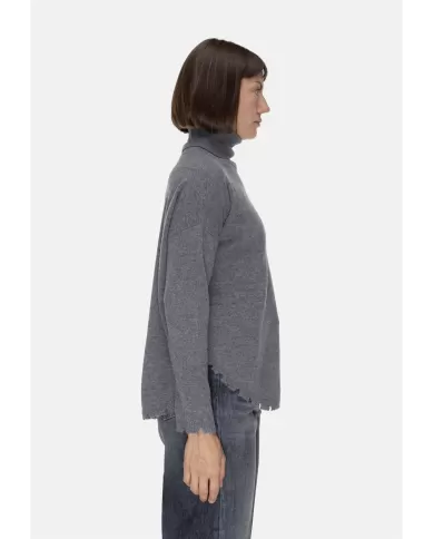 Andriani KUJTEN Maglia dolcevita donna cachemire grigia F 3102.1300