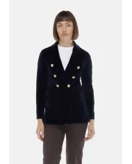 Andriani CIRCOLO 1901 Giacca donna velluto Dark Navy FD3623.G012