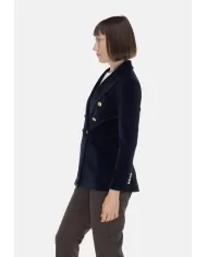 Andriani CIRCOLO 1901 Giacca donna velluto Dark Navy FD3623.G012