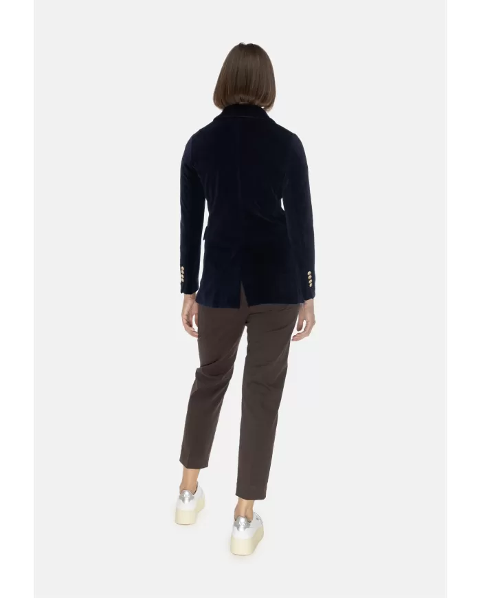 Andriani CIRCOLO 1901 Giacca donna velluto Dark Navy FD3623.G012