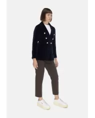 Andriani CIRCOLO 1901 Giacca donna velluto Dark Navy FD3623.G012