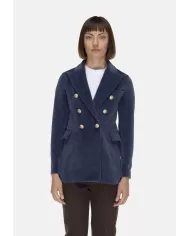 Andriani CIRCOLO 1901 Giacca donna velluto azzurro FD3623.G1082