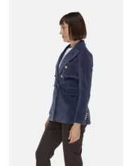 Andriani CIRCOLO 1901 Giacca donna velluto azzurro FD3623.G1082