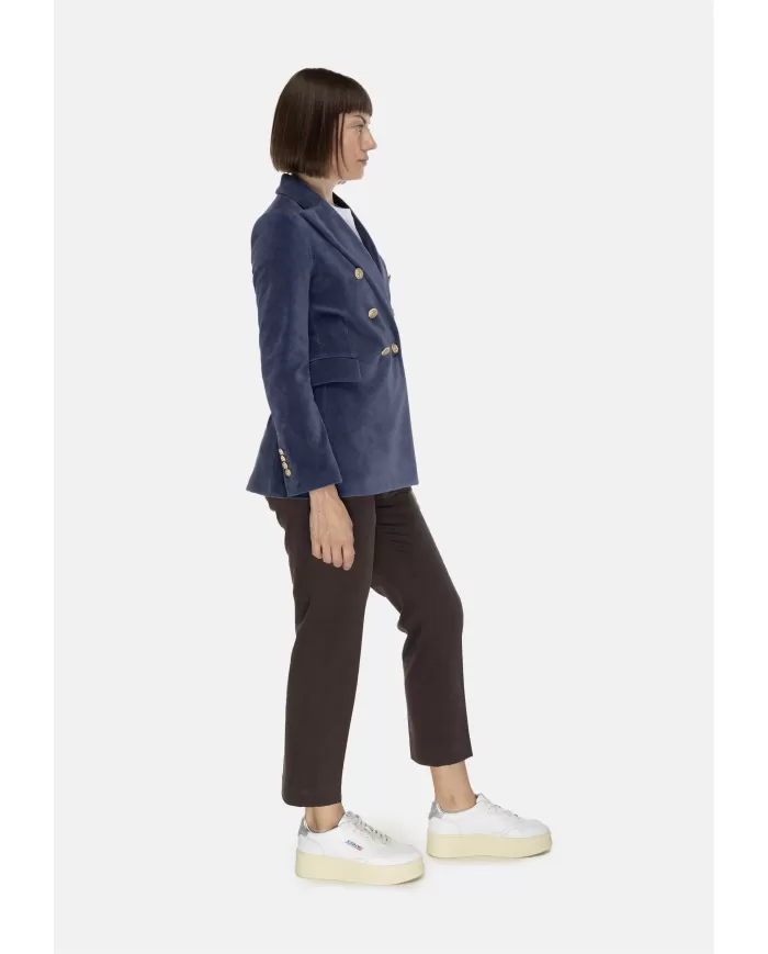 Andriani CIRCOLO 1901 Giacca donna velluto azzurro FD3623.G1082