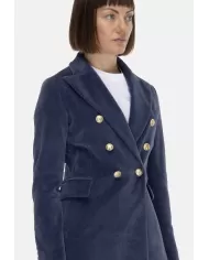 Andriani CIRCOLO 1901 Giacca donna velluto azzurro FD3623.G1082