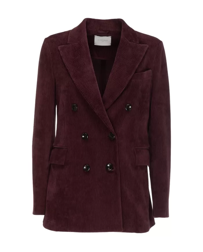 Andriani CIRCOLO 1901 Giacca donna velluto a coste bordeaux FD3636.1043