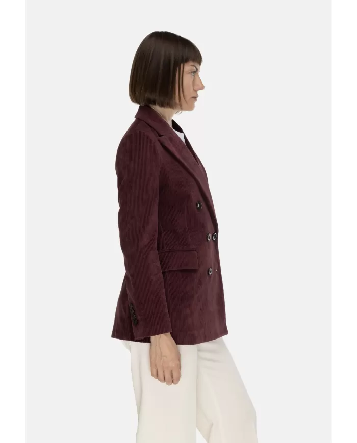 Andriani CIRCOLO 1901 Giacca donna velluto a coste bordeaux FD3636.1043