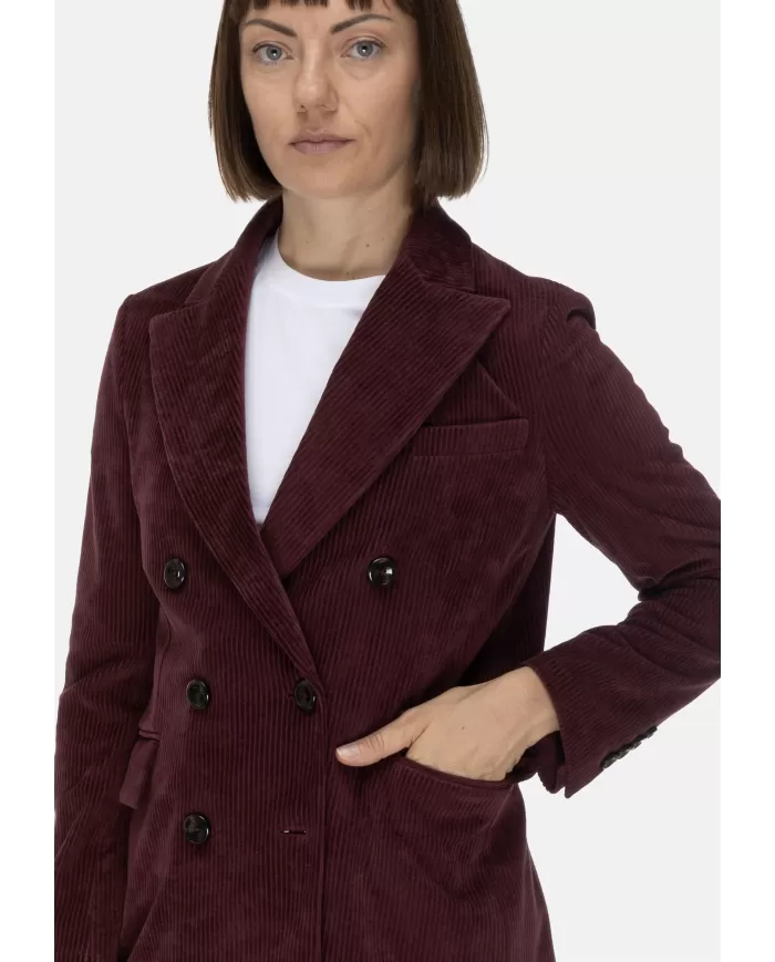 Andriani CIRCOLO 1901 Giacca donna velluto a coste bordeaux FD3636.1043