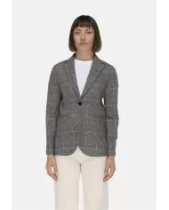 Andriani CIRCOLO 1901 Giacca lunga donna Principe di galles FD3693.NERO