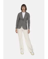 Andriani CIRCOLO 1901 Giacca lunga donna Principe di galles FD3693.NERO