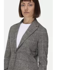 Andriani CIRCOLO 1901 Giacca lunga donna Principe di galles FD3693.NERO