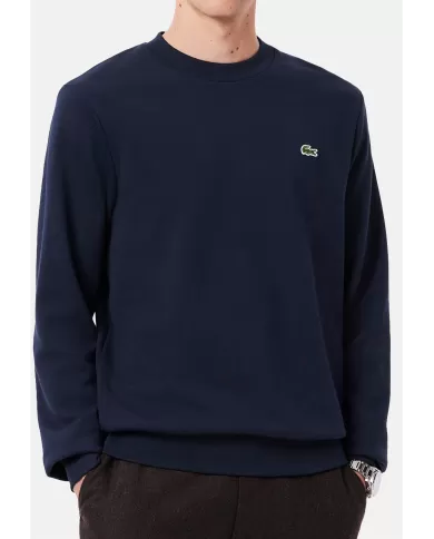 Andriani LACOSTE Felpa uomo girocollo blu SH9801.166