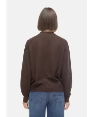 Andriani SEMI COUTURE Cardigan donna misto cachemire marrone Y5WD06.U89-0