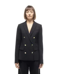 SEMI COUTURE Giacca donna fresco di lana Nera