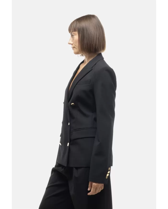 Andriani SEMI COUTURE Giacca donna fresco di lana Nera Y5WI06.Y69-0