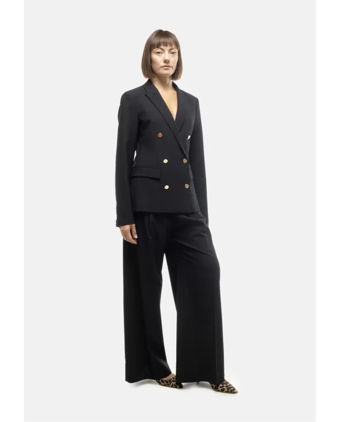 Andriani SEMI COUTURE Giacca donna fresco di lana Nera Y5WI06.Y69-0