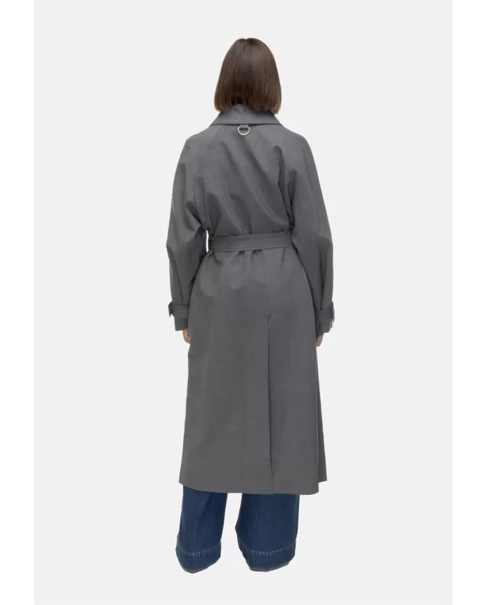 Andriani SEMI COUTURE Trench donna grigio Y5WI14.X92-0