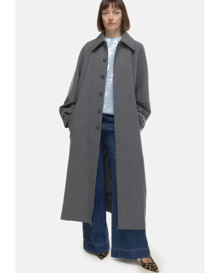 Andriani SEMI COUTURE Trench donna grigio Y5WI14.X92-0