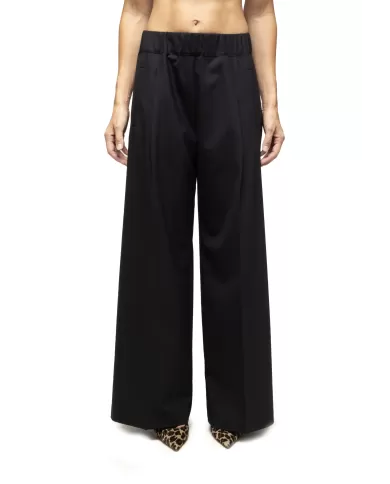 Andriani SEMI COUTURE Pantaloni donna elastico in vita neri Y5WI36.Y69-0