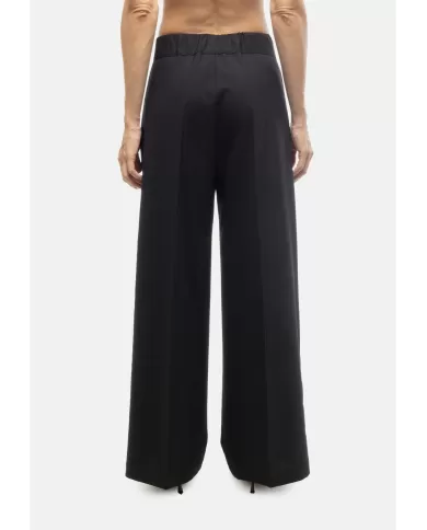 Andriani SEMI COUTURE Pantaloni donna elastico in vita neri Y5WI36.Y69-0