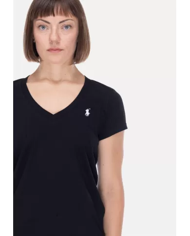 Andriani RALPH LAUREN T-shirt donna scollo a V Black         211902403.003