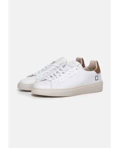 Andriani D.A.T.E. Sneakers uomo Levante calf WHITE-BROWN M431-LV-CA.WN