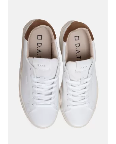 Andriani D.A.T.E. Sneakers uomo Levante calf WHITE-BROWN M431-LV-CA.WN