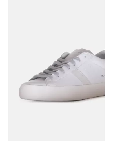 Andriani D.A.T.E. Sneakers donna Hill low calf WHITE-SILVER W431-HL-CA.WS