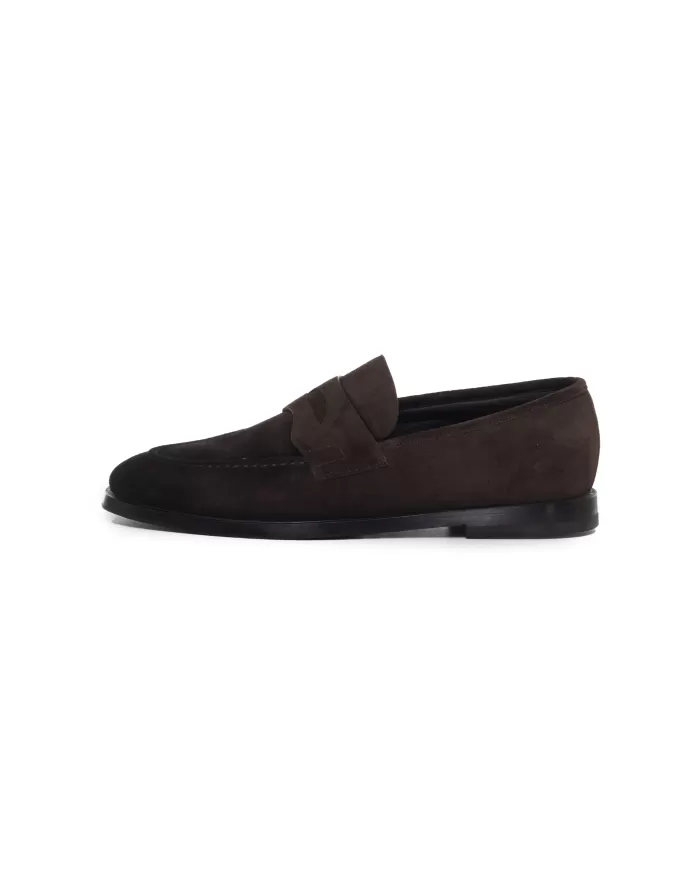 Andriani BARRETT Mocassino uomo in suede marrone 242U043.40