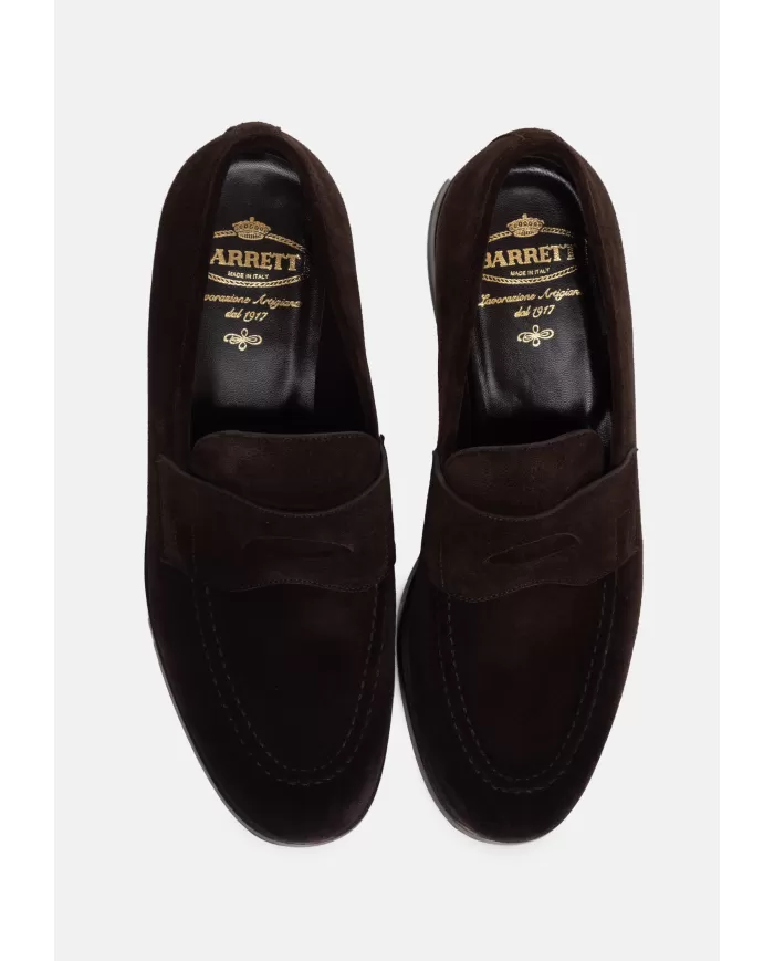 Andriani BARRETT Mocassino uomo in suede marrone 242U043.40