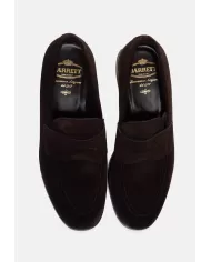 Andriani BARRETT Mocassino uomo in suede marrone 242U043.40