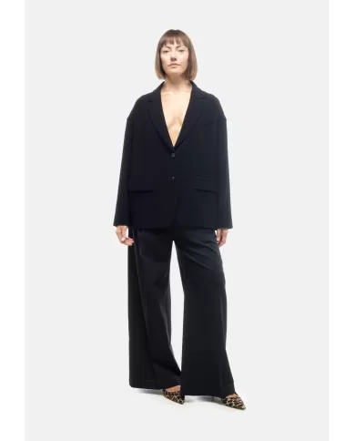 Andriani ALBERTO BIANI Giacca over donna monopetto Nera II850 AC0030.90