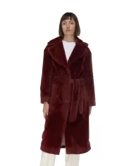 HERNO Cappotto donna teddy Bordeaux