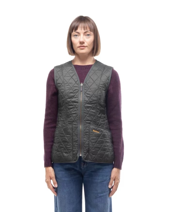 Andriani BARBOUR Gilet donna betty DARK OLIVE LLI0003 LLI.OL71