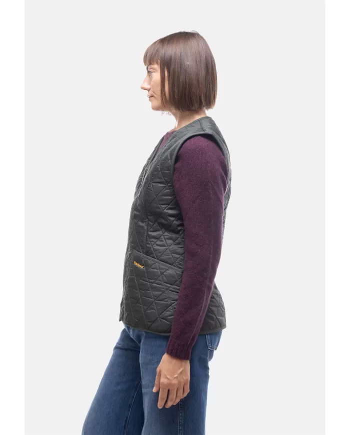 Andriani BARBOUR Gilet donna betty DARK OLIVE LLI0003 LLI.OL71