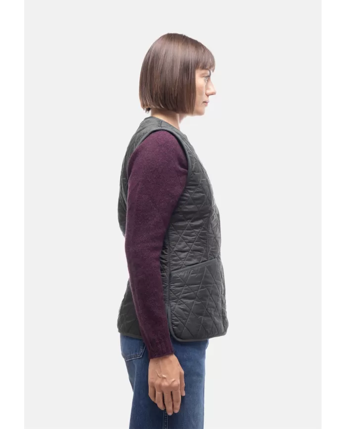 Andriani BARBOUR Gilet donna betty DARK OLIVE LLI0003 LLI.OL71