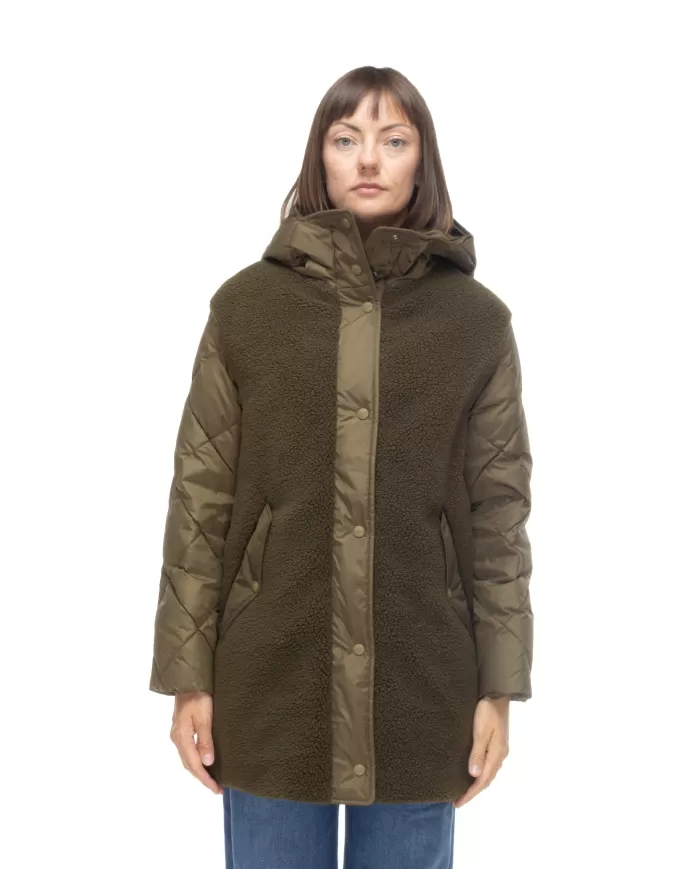 Andriani HERNO Piumino donna parka Verde militare PI002084D 12763.7740