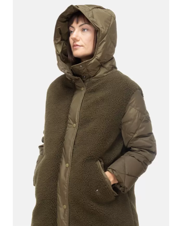 Andriani HERNO Piumino donna parka Verde militare PI002084D 12763.7740