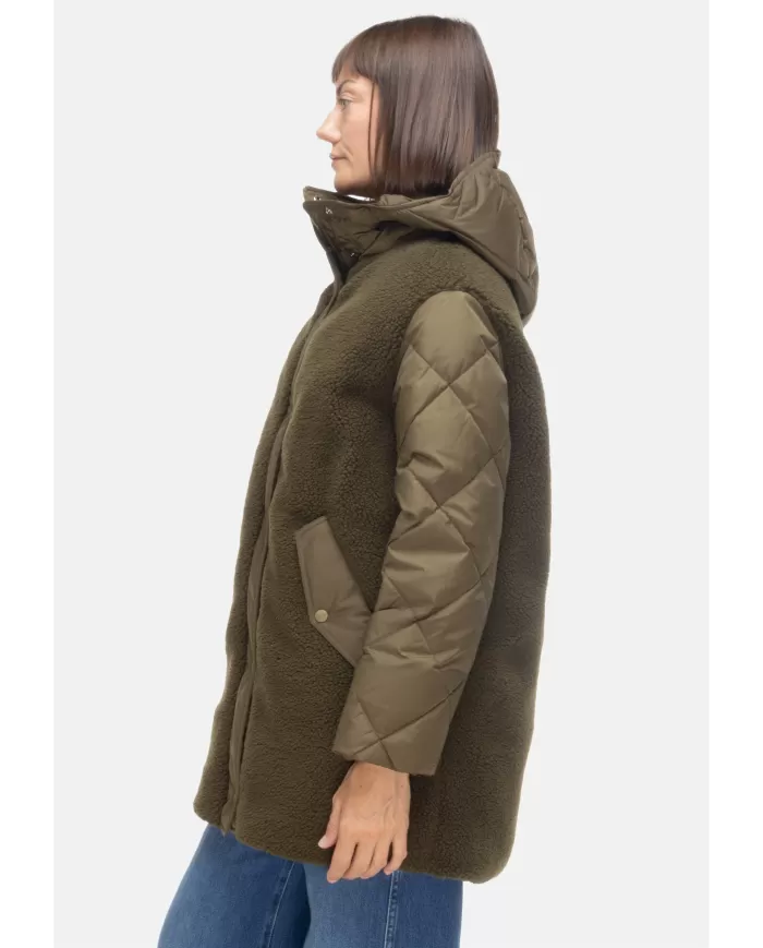 Andriani HERNO Piumino donna parka Verde militare PI002084D 12763.7740