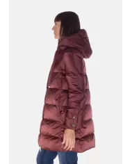 Andriani HERNO Piumino donna A-Shape in raso Bordeaux PI1304D 12170Z.6705