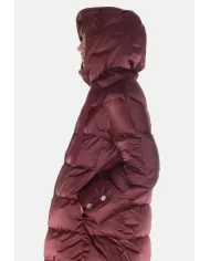 Andriani HERNO Piumino donna A-Shape in raso Bordeaux PI1304D 12170Z.6705