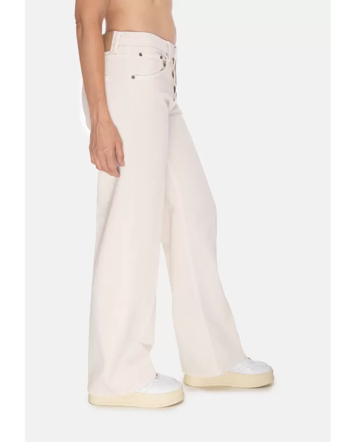 Andriani DONDUP Pantaloni donna Jacklyn Avorio DP427 BSE037D KPT.005
