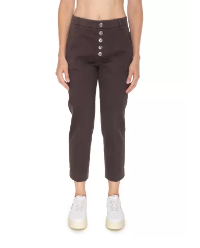 Andriani DONDUP Pantaloni donna Nima marrone DP576 GSE043D PTD.737