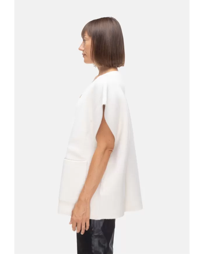 Andriani BARBOUR Gilet donna Martha Avorio LKN1704 LKN1.WH52