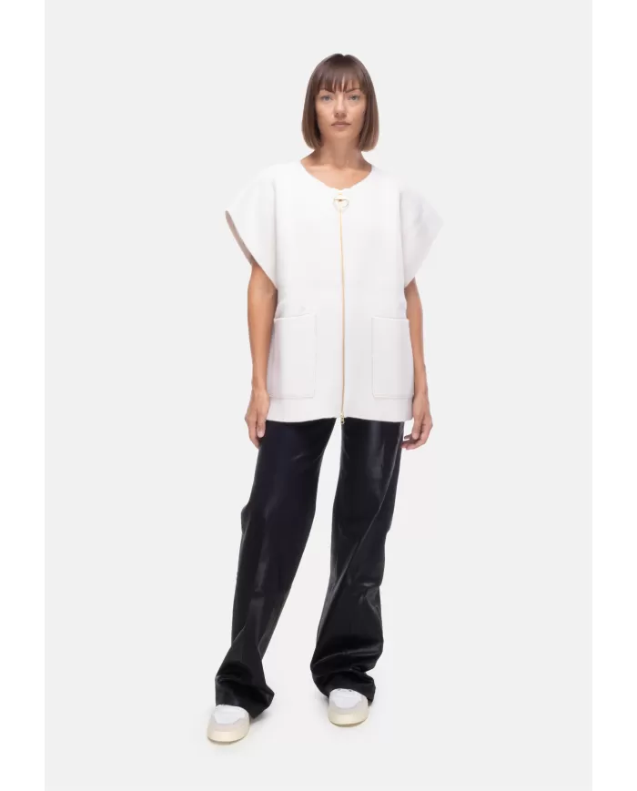 Andriani BARBOUR Gilet donna Martha Avorio LKN1704 LKN1.WH52