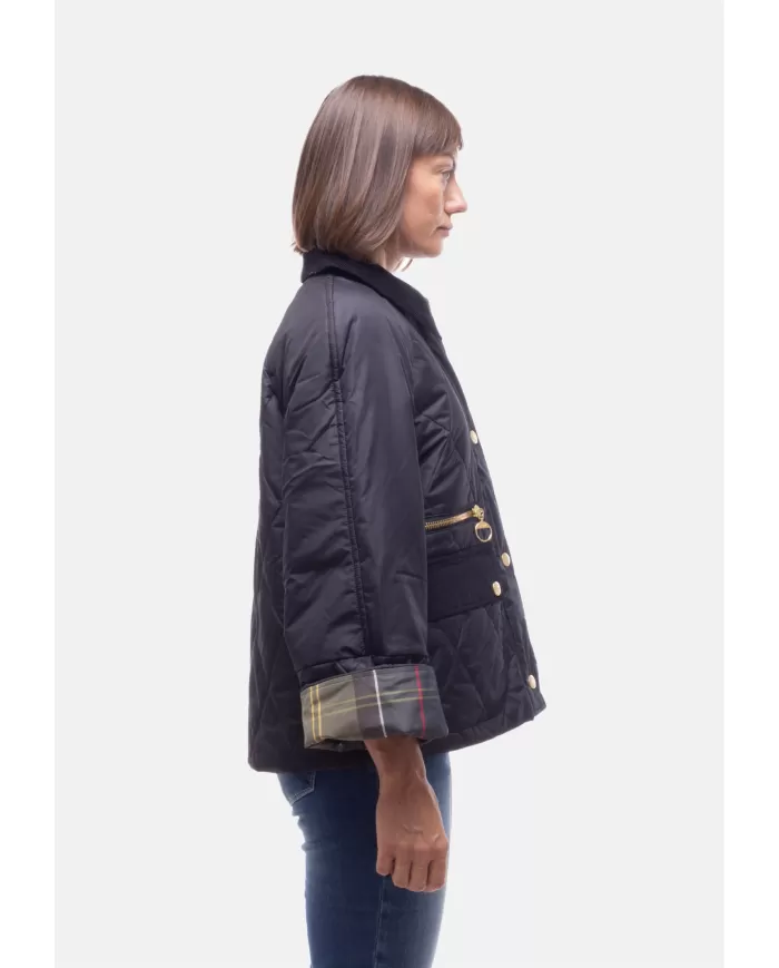 Andriani BARBOUR Giacca donna Martha Nera LQU1840 LQU.BK11