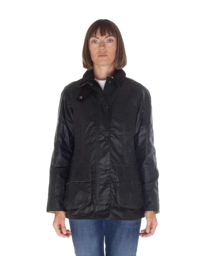 Andriani BARBOUR Giaccone donna Beadnell Verde scuro LWX0667 LWX.SG91