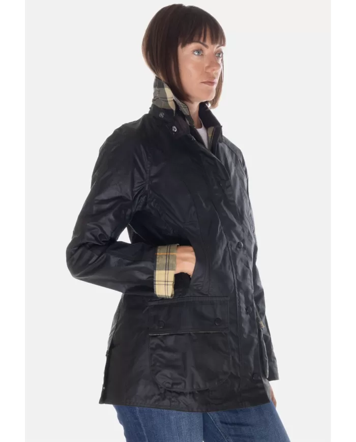 Andriani BARBOUR Giaccone donna Beadnell Verde scuro LWX0667 LWX.SG91