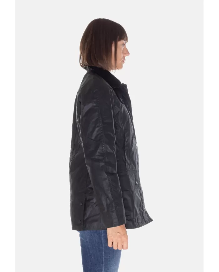 Andriani BARBOUR Giaccone donna Beadnell Verde scuro LWX0667 LWX.SG91